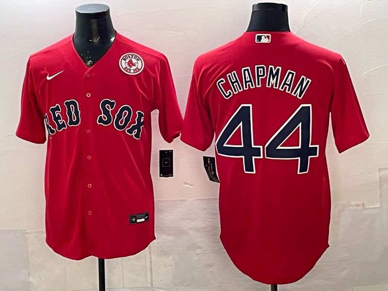 Men 2026 Boston Red Sox #44 Chapman Red Game Nike MLB Jersey style 004